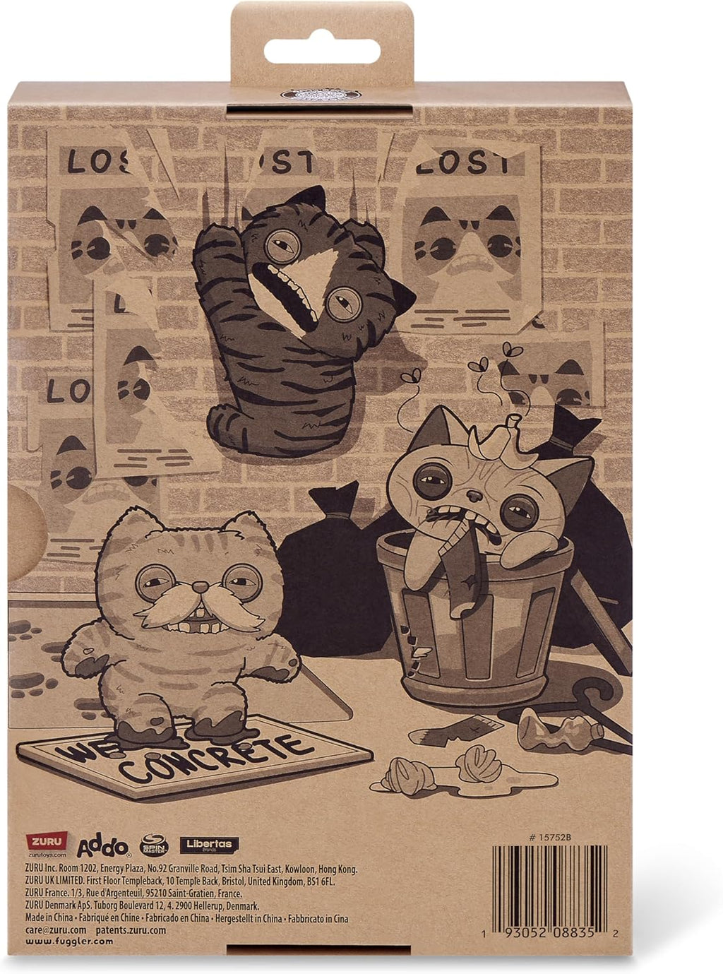 Fuggler “Yawper” – 22cm Alley Cats Plush