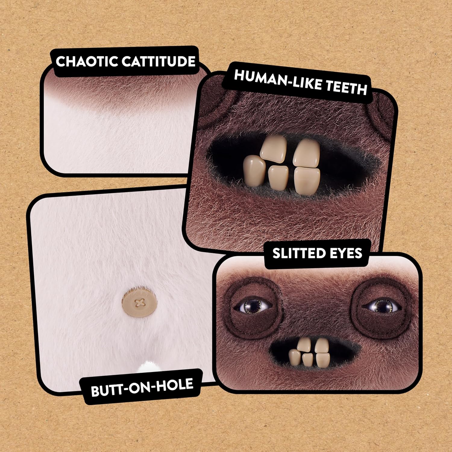 Fuggler “Yawper” – 22cm Alley Cats Plush